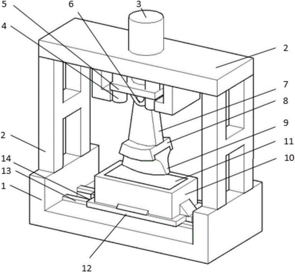 Device for testing wear resistance of disc cutter of TBM (tunnel boring machine) and application