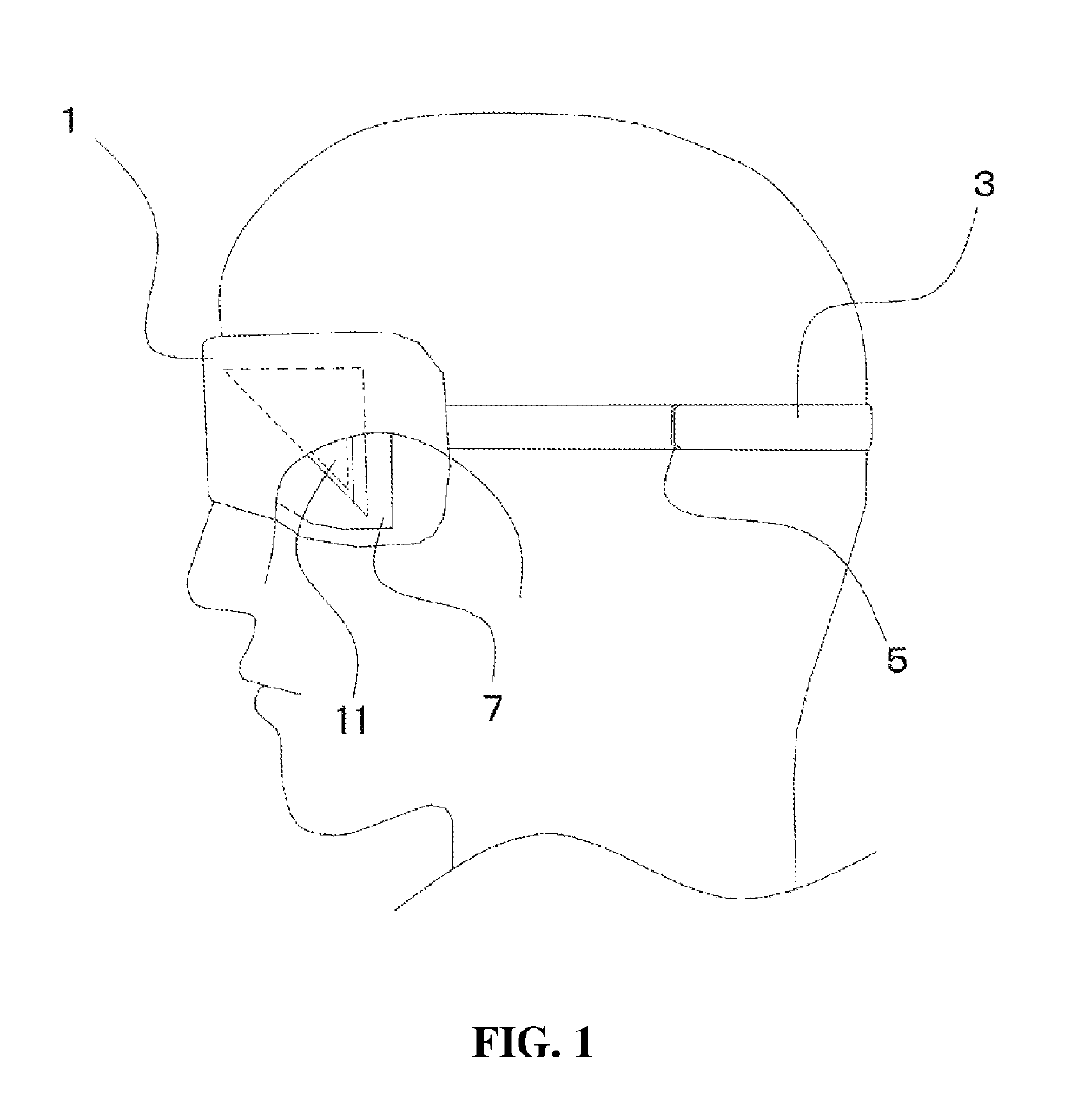 Eye mask-type hydrogen supply device