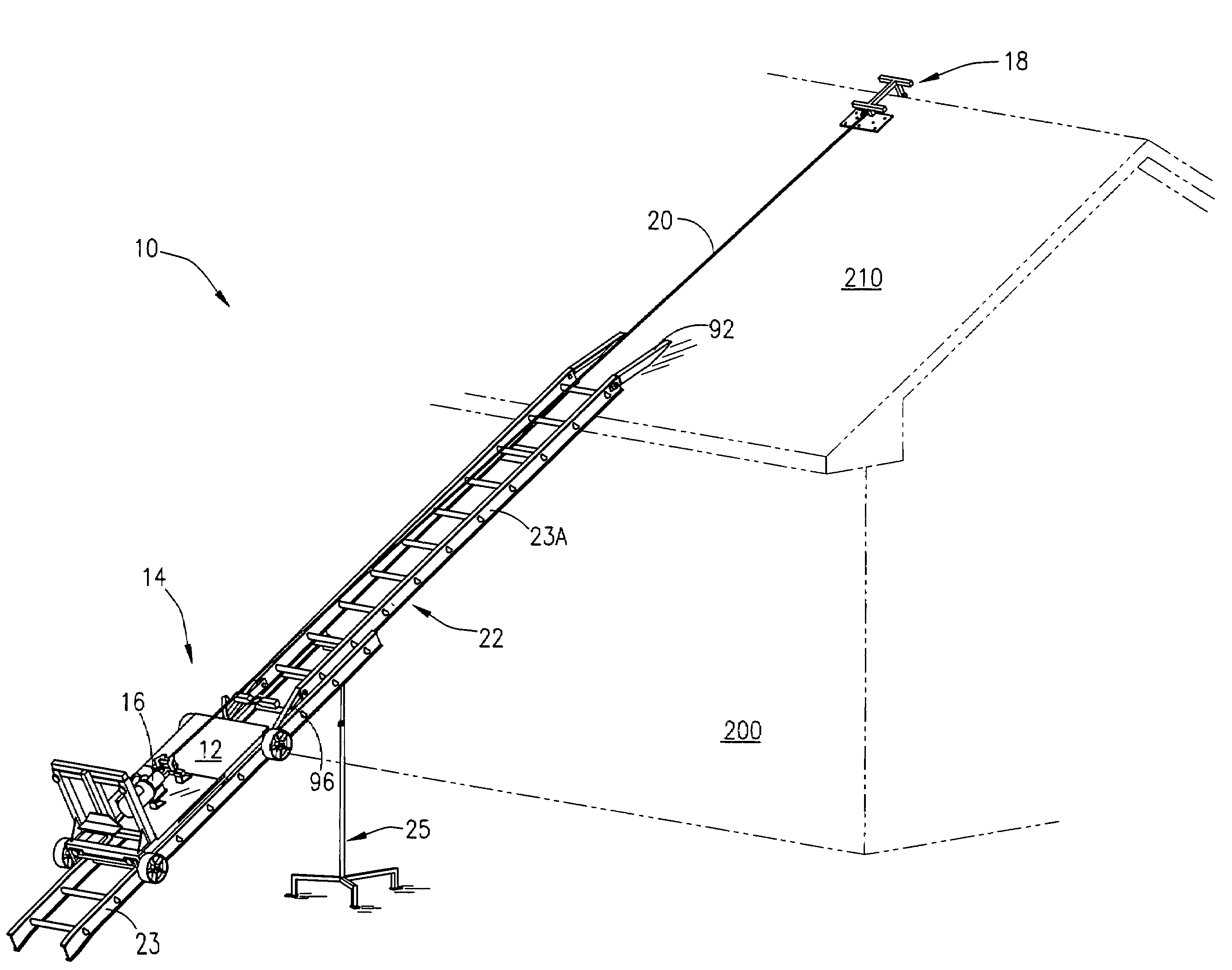 Lifting hoist assembly