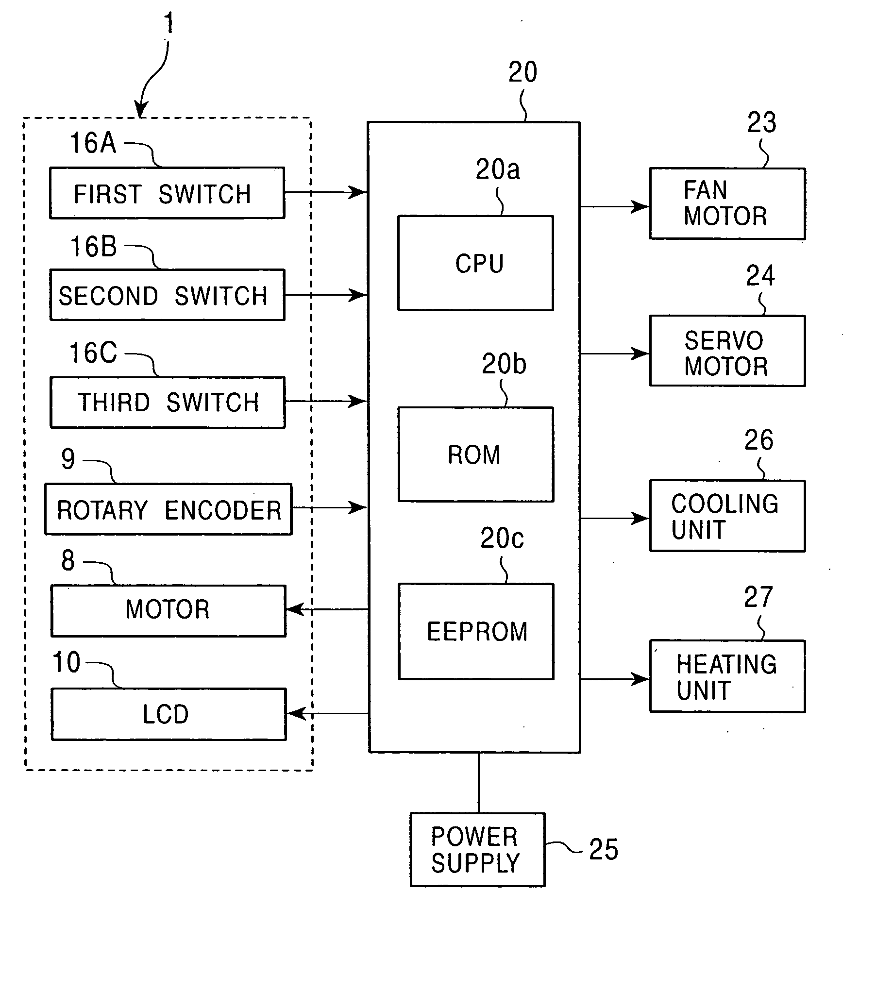 Setting device of a force feedback type