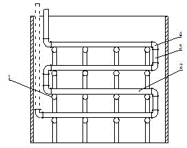 Extra-huge-volume concrete one-time continuous pouring multi-cycle real-time temperature control construction technology