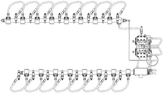 Arrangement type for electric control high-pressure common rail systems on marine high-speed high-power diesel engines