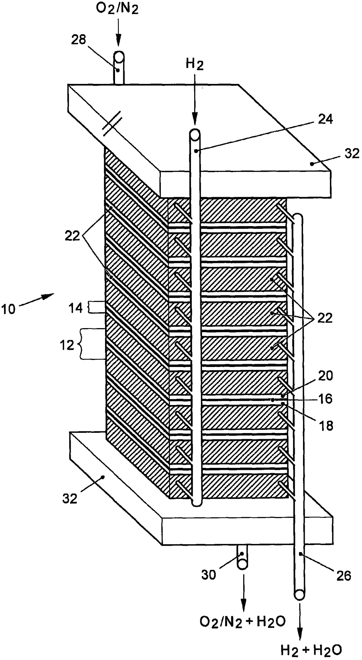 Method for regeneration of fuel cells and fuel cell systems