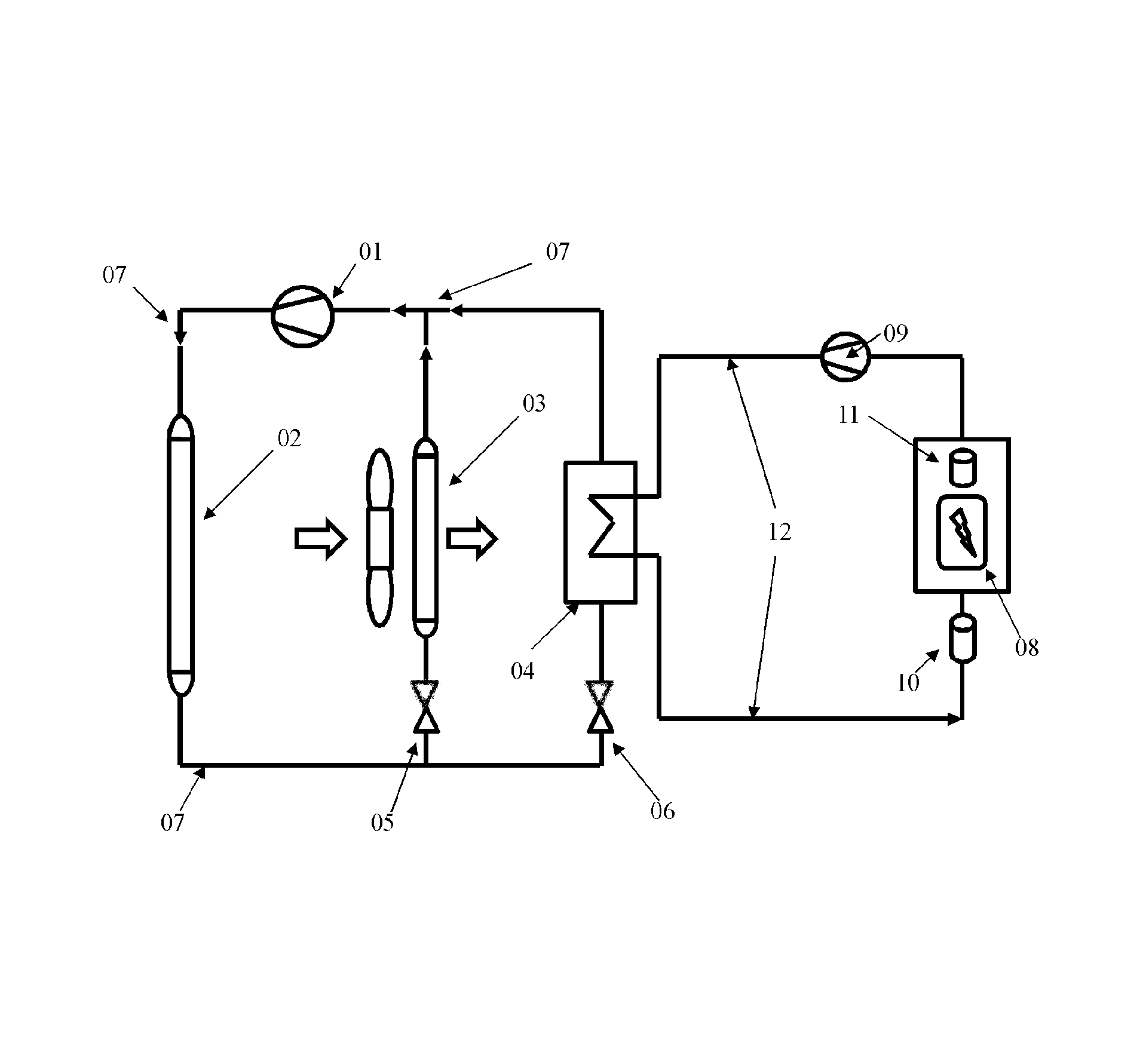 Control method of vehicle battery cooling system