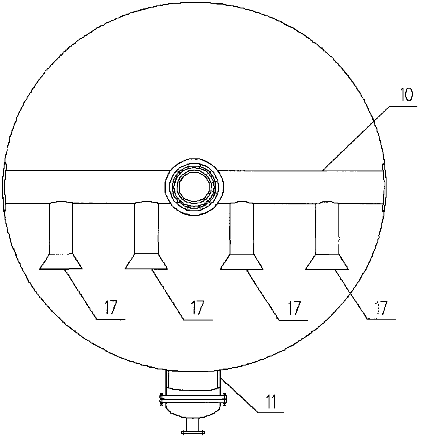 Multi-phase flow assembly type sealing coalescence oil removing apparatus