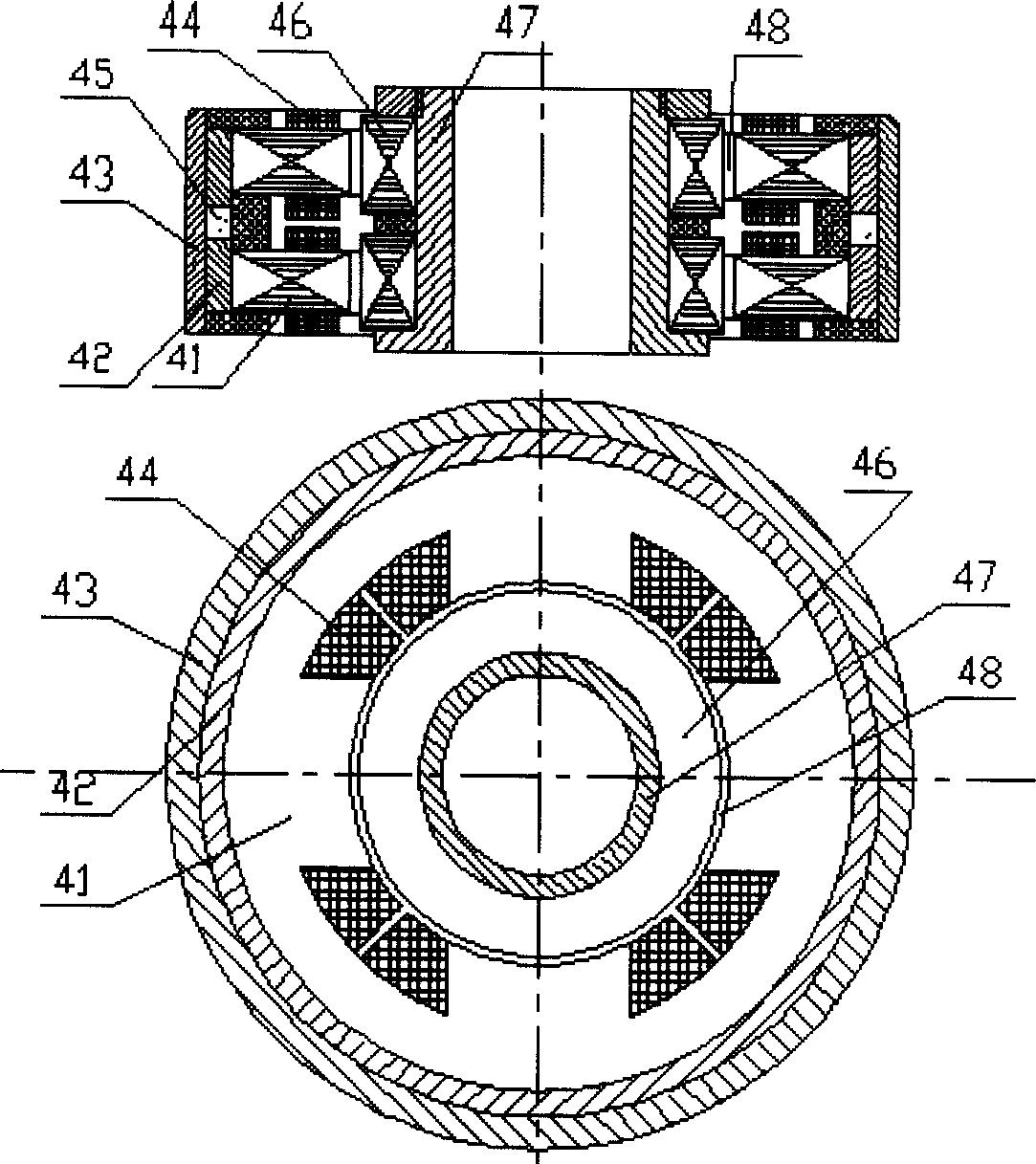 High-precise uniaxial magnetic-levitation revolving table