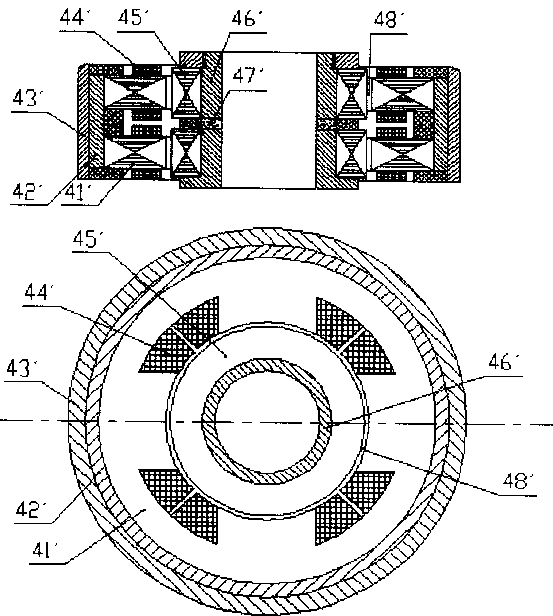 High-precise uniaxial magnetic-levitation revolving table