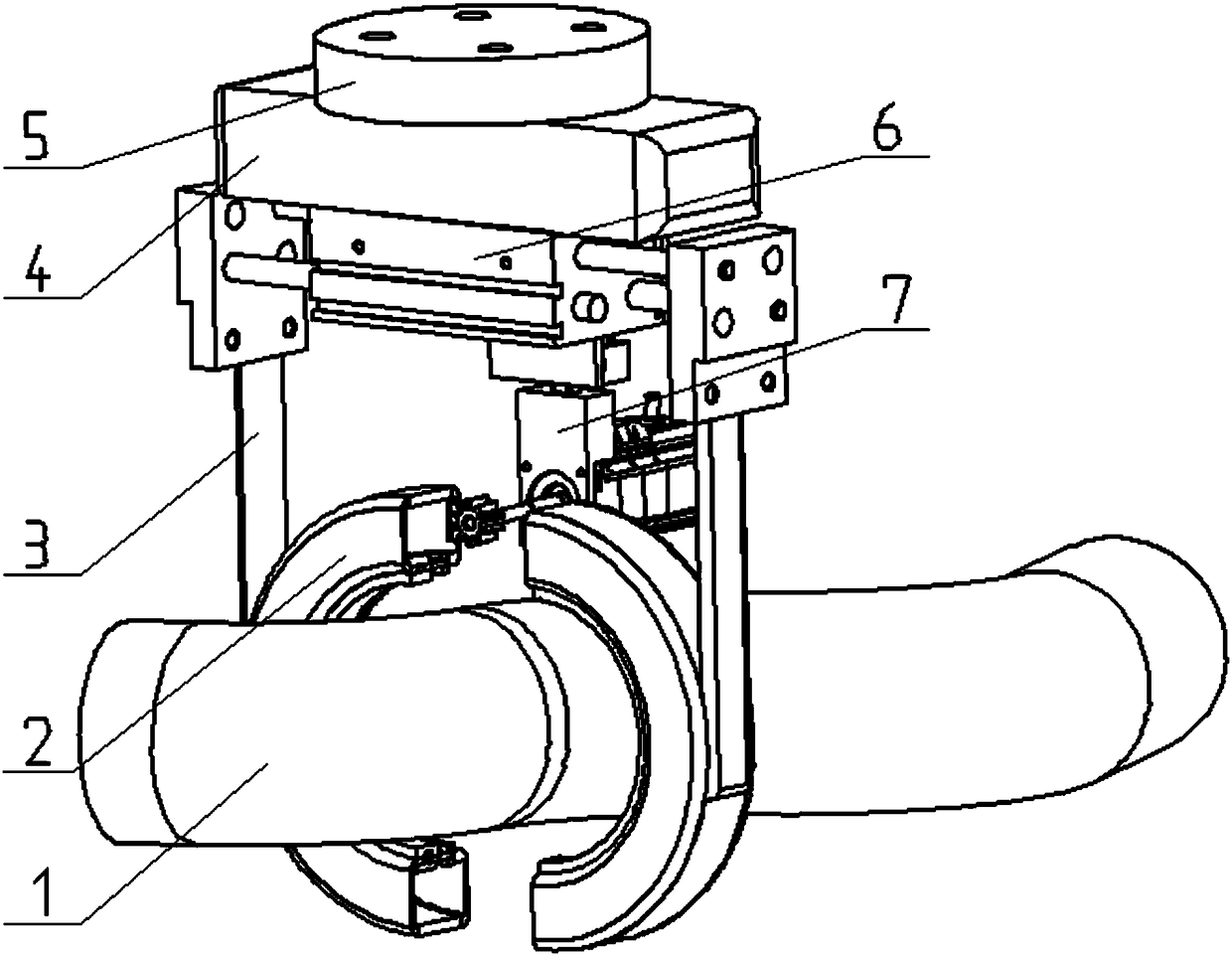 Circular pipe weld joint automatic grinding device