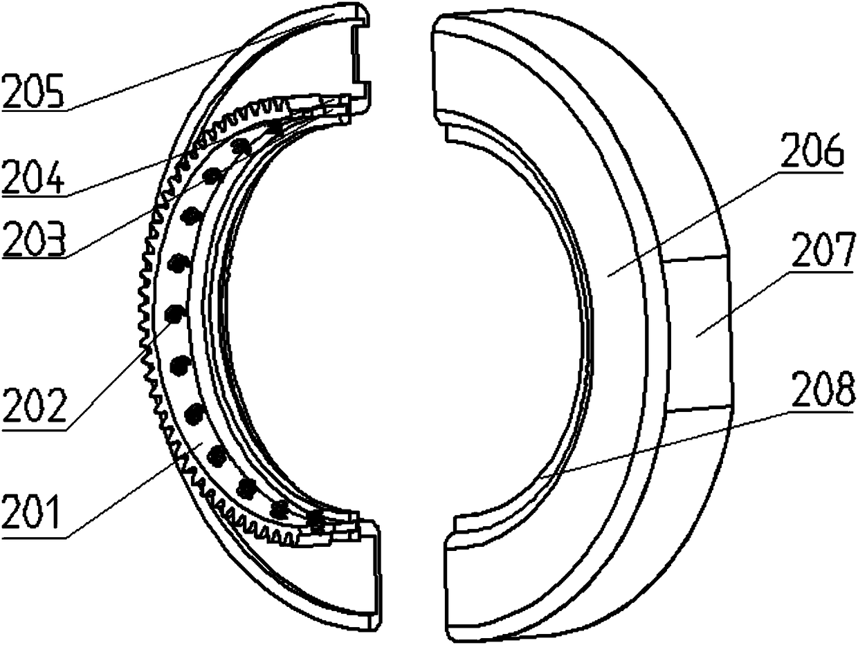 Circular pipe weld joint automatic grinding device