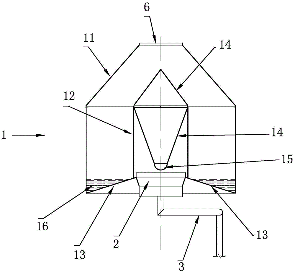 Rainproof structure used in silencer and silencer adopting structure