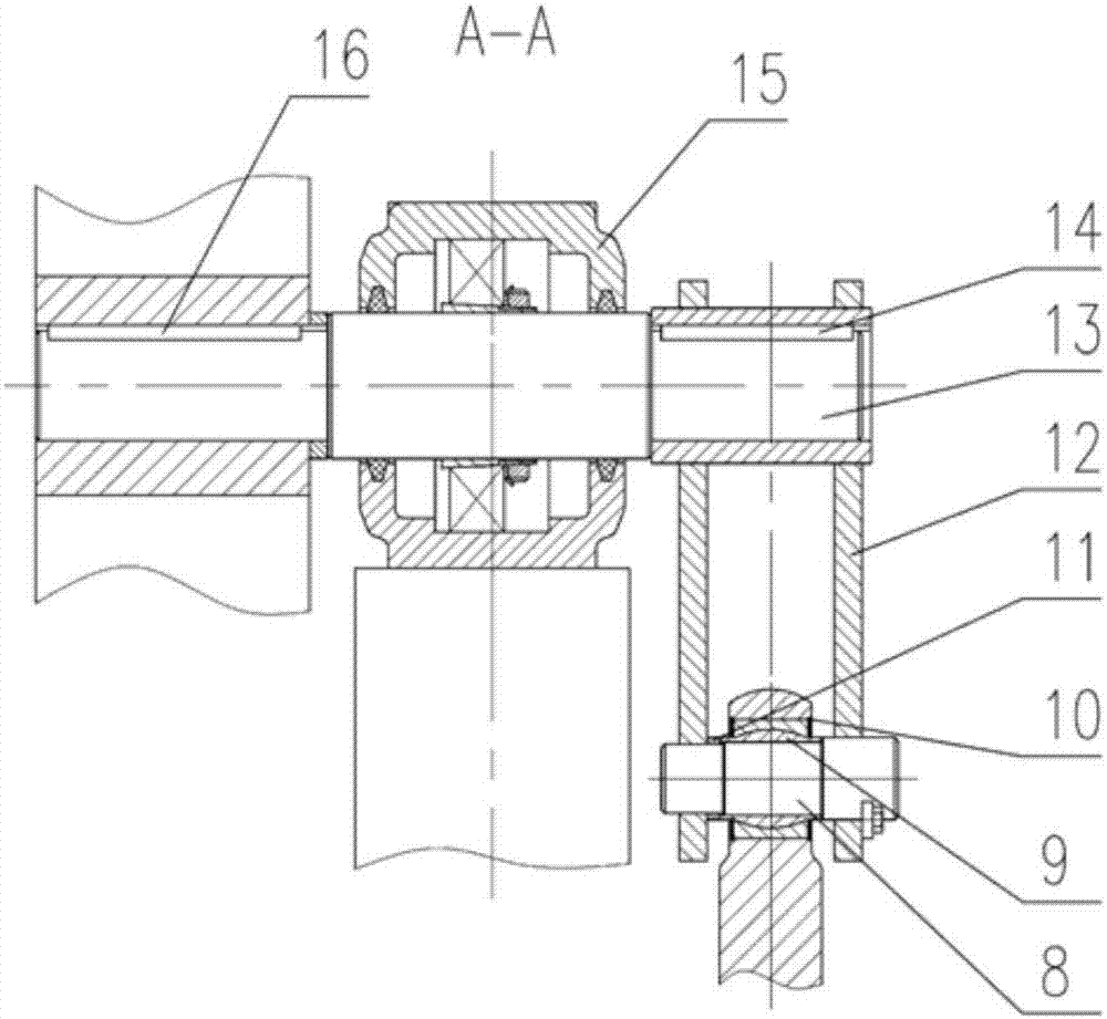 Overturning device for short-stress rolling mill