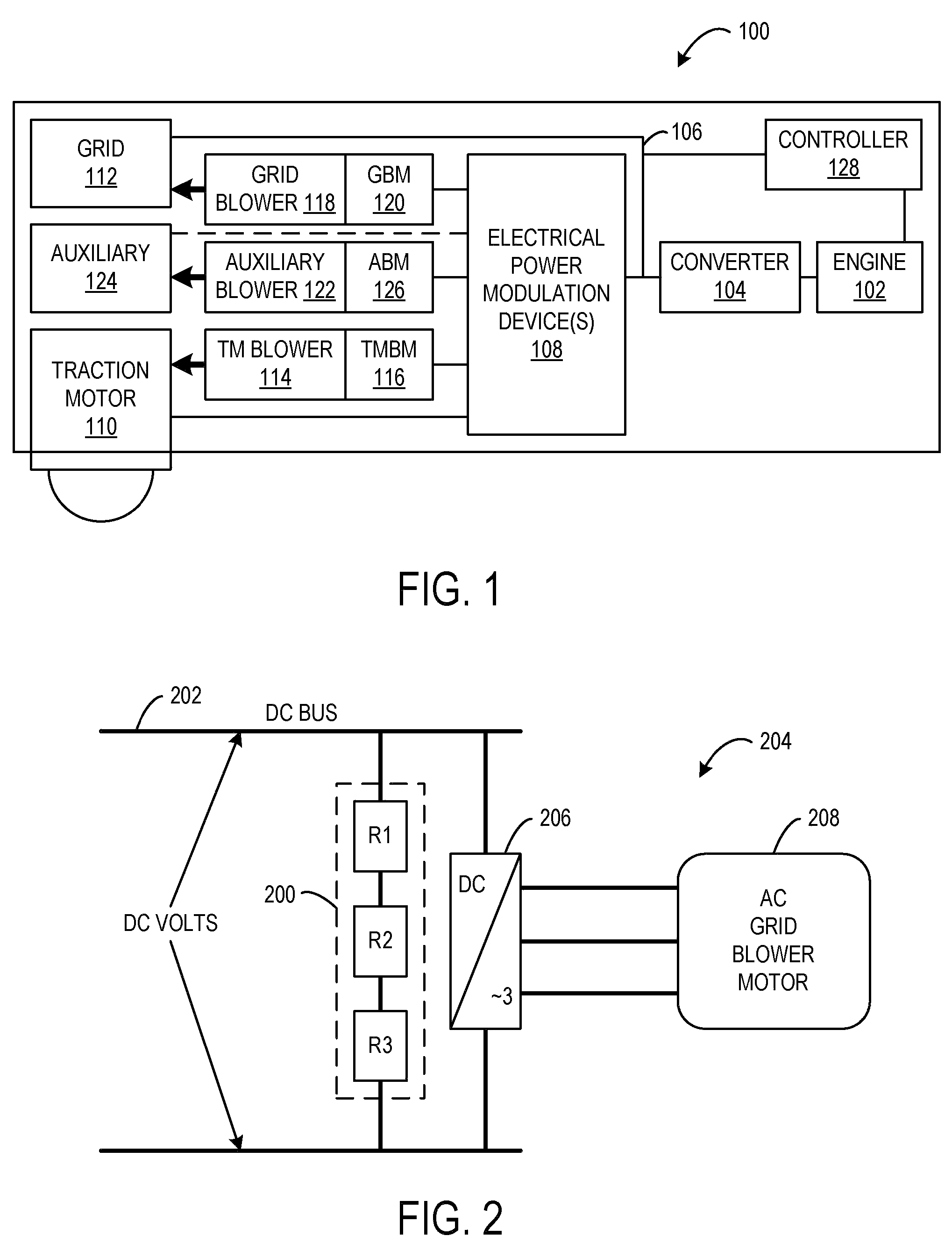 Variable-speed-drive system for a grid blower