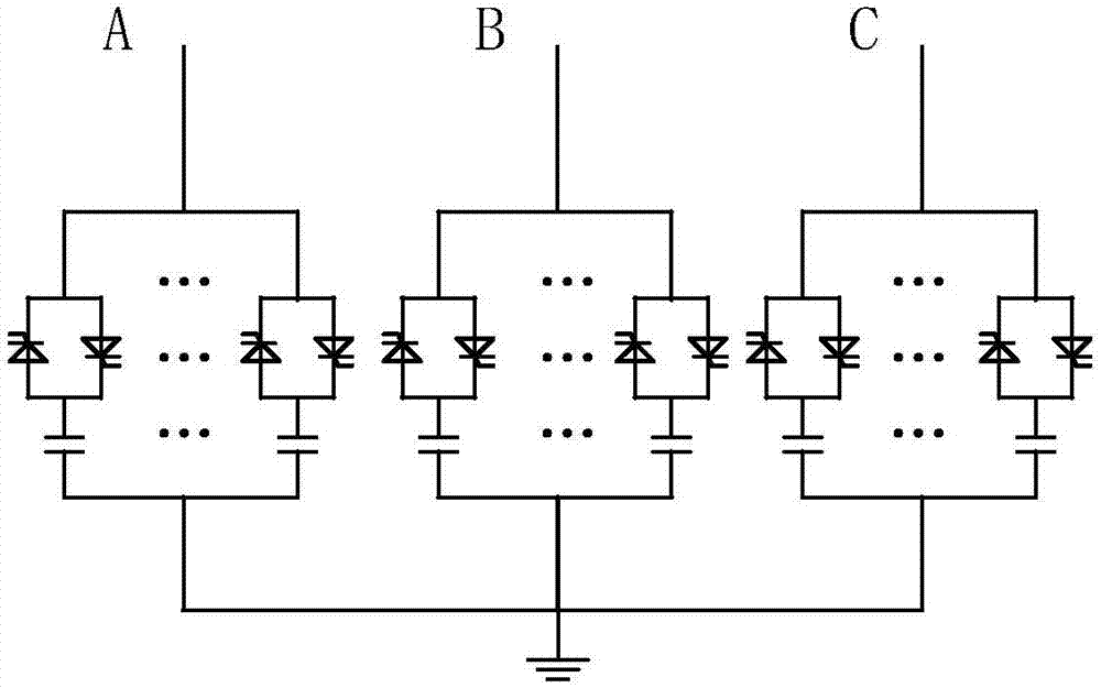 Reactive compensation device and method with fault arc detection function