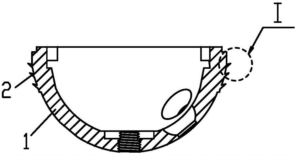 Biological-fixation acetabular prosthesis with adjustable angle