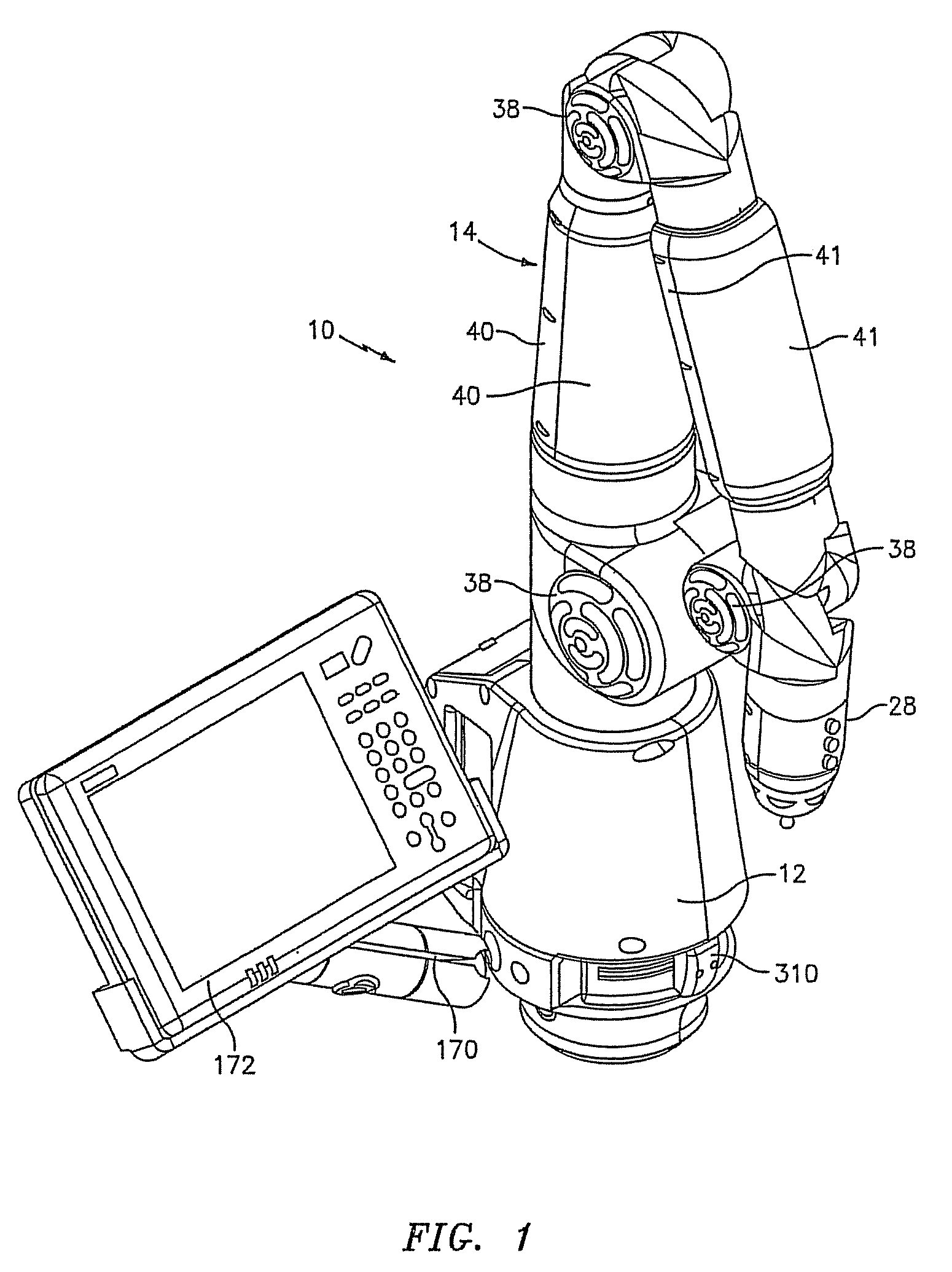 Portable coordinate measurement machine with integrated line laser scanner