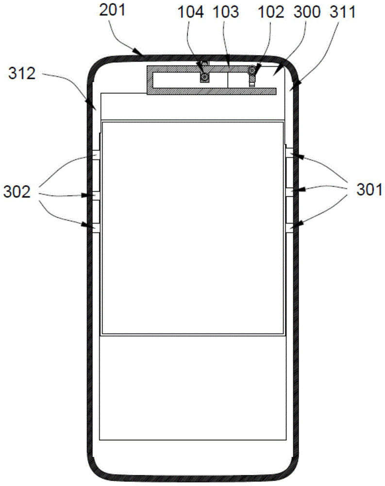 Annular loop closed metal ring antenna and mobile device