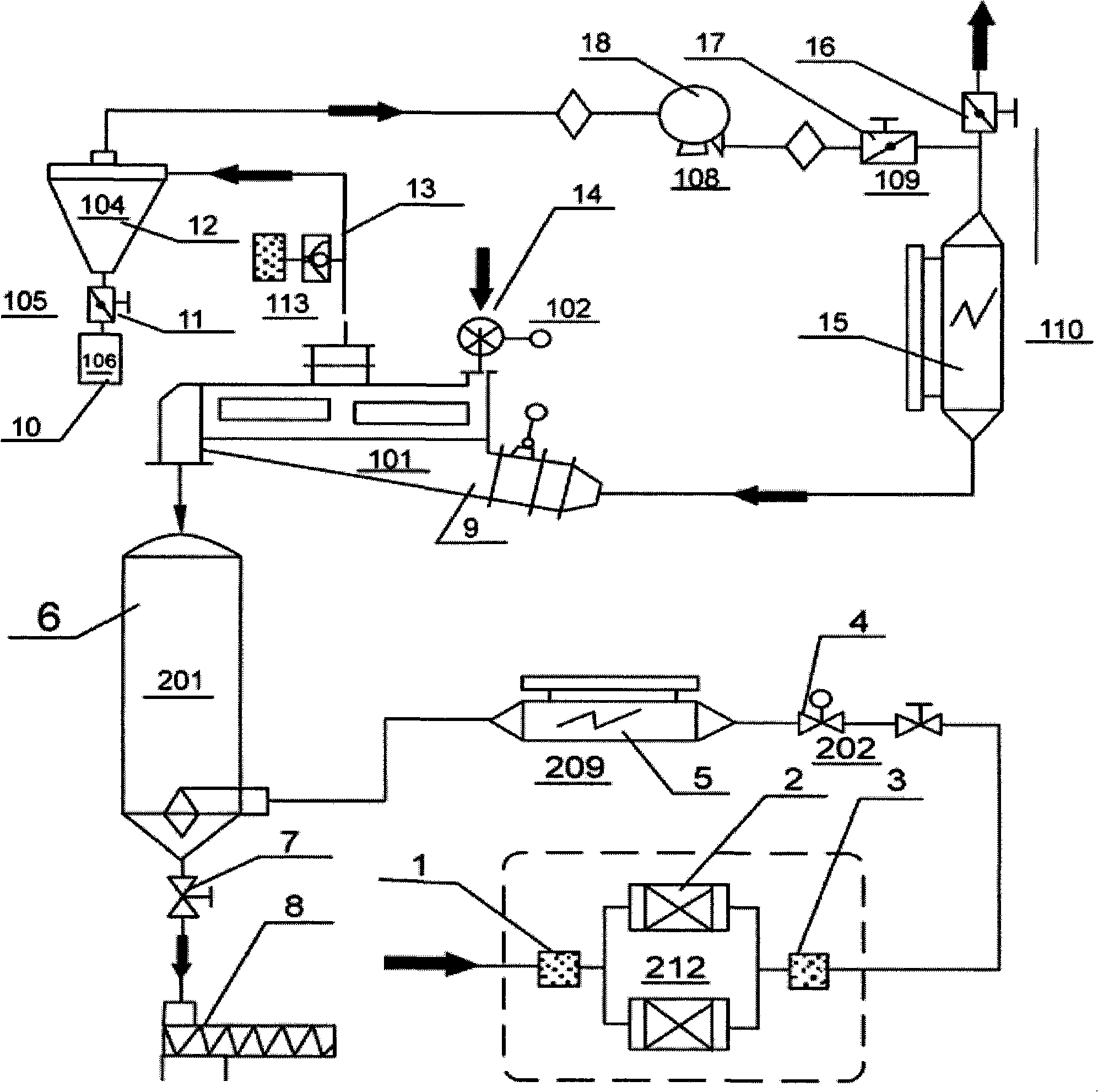 Continuous drier suitable for low-melting point chip and use method thereof