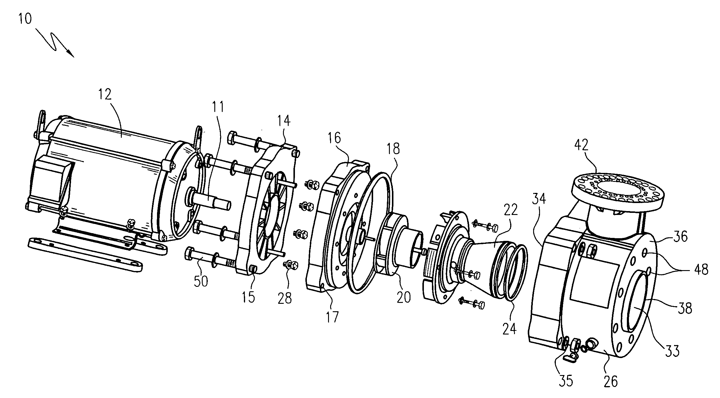 Molded pump