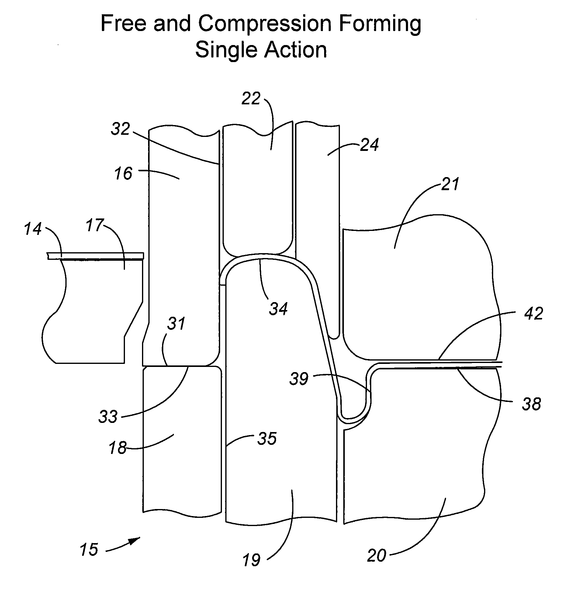 Method and apparatus for shaping a metallic container end closure