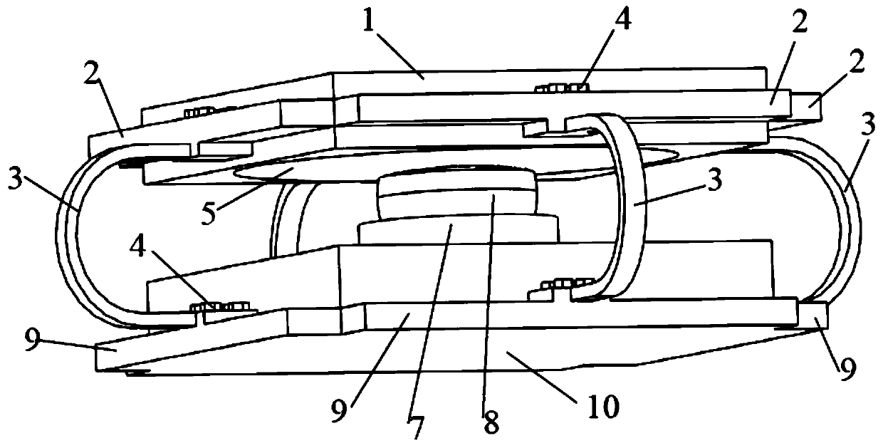 High-bearing-capacity tensile energy-consuming seismic isolation device with multiple adjustable sliding surfaces