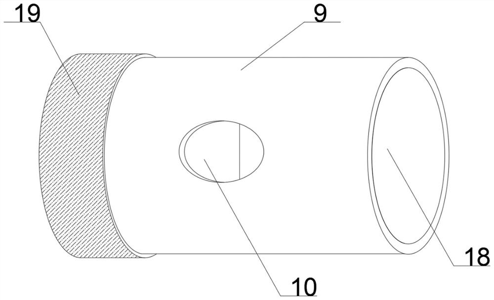 Alarm device for wound bleeding in femoral artery interventional operation