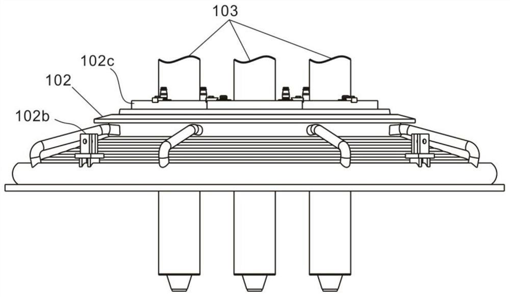 Smelting device applied to nanocrystalline magnetically soft alloy material