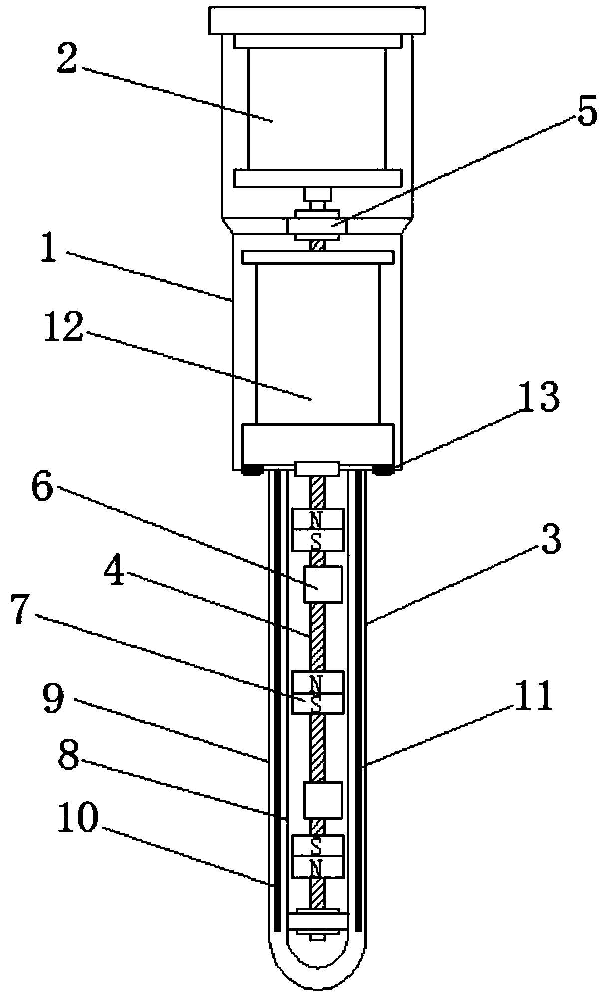 Multifunctional probe of hemorrhoid treatment device