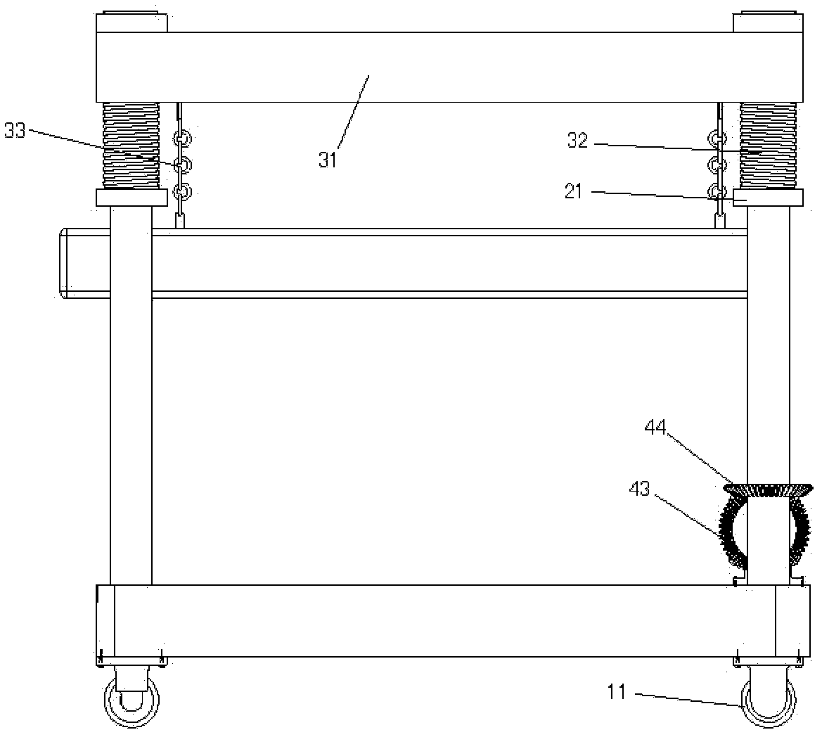 Device for transferring postoperative patient from operating table