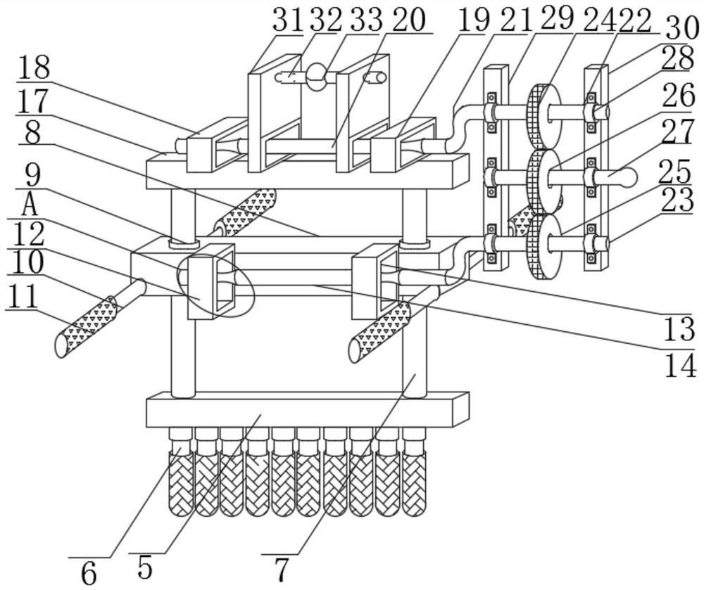 An automatic mud loosening device imitating manual digging for horseshoe harvesting