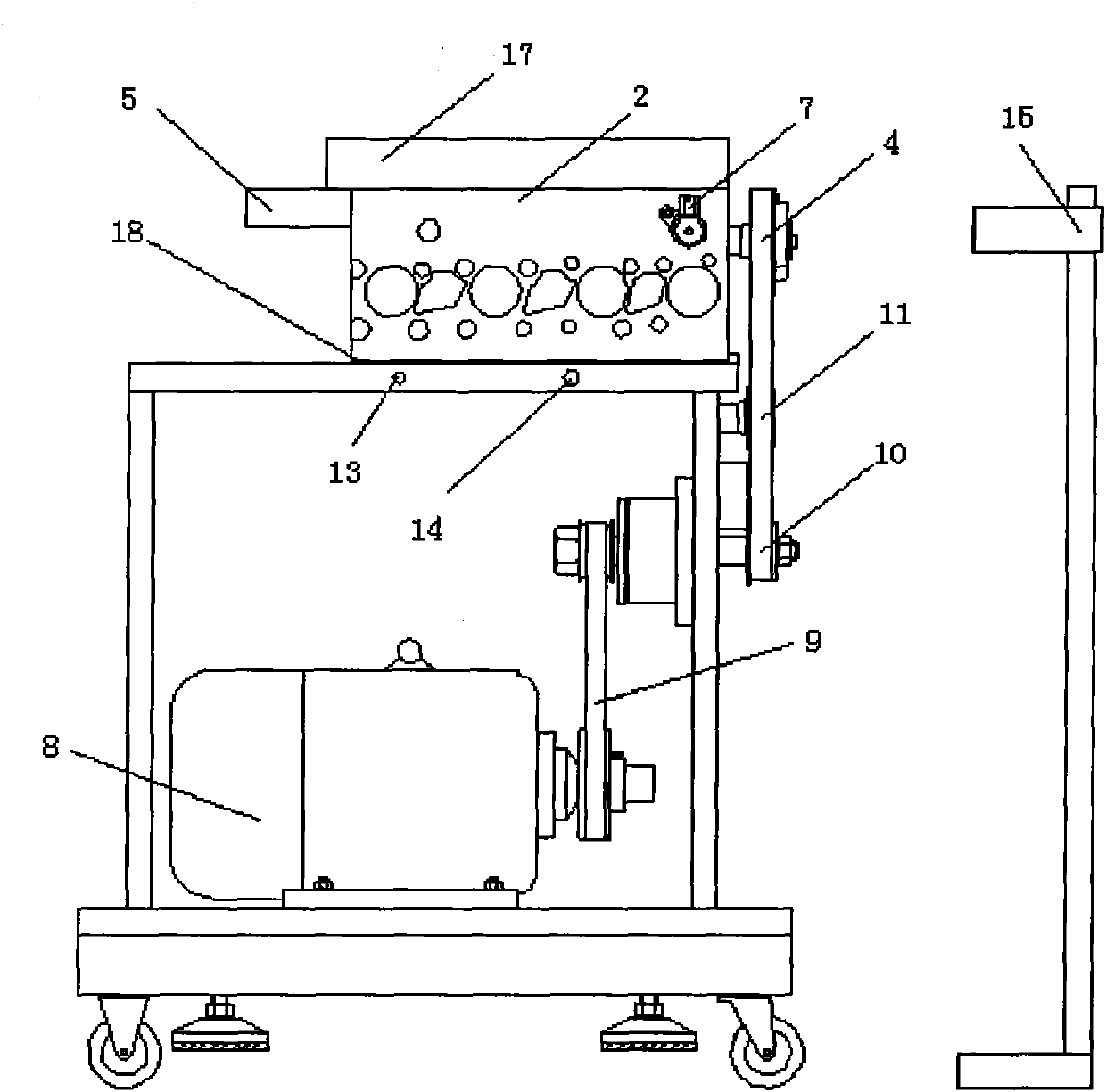 Engine variable valve timing system performance testboard