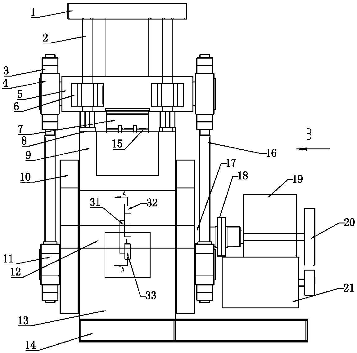 A high-pressure unfired brick making machine