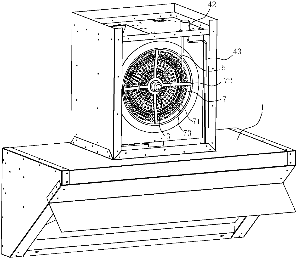 Range hood with self-cleaning function