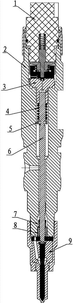 Hydraulic coupler of instant response type common-rail oil injector