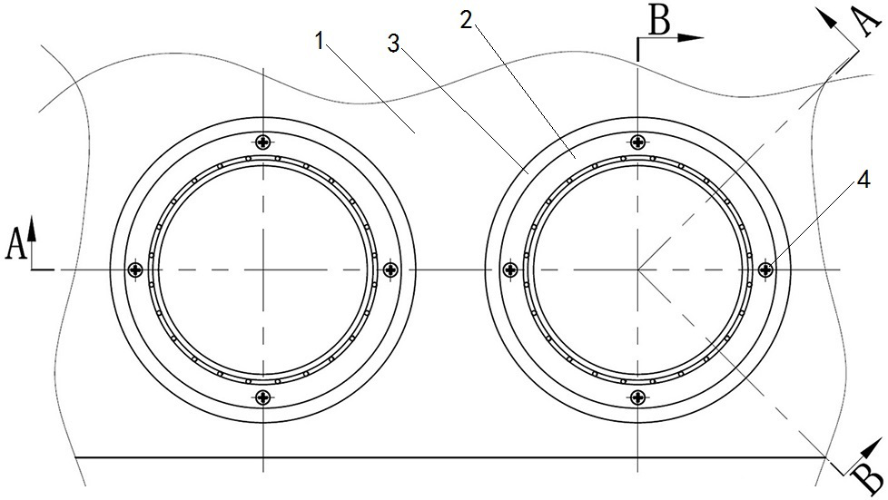 Metal filter bag sealing connection device and bag type dust collector