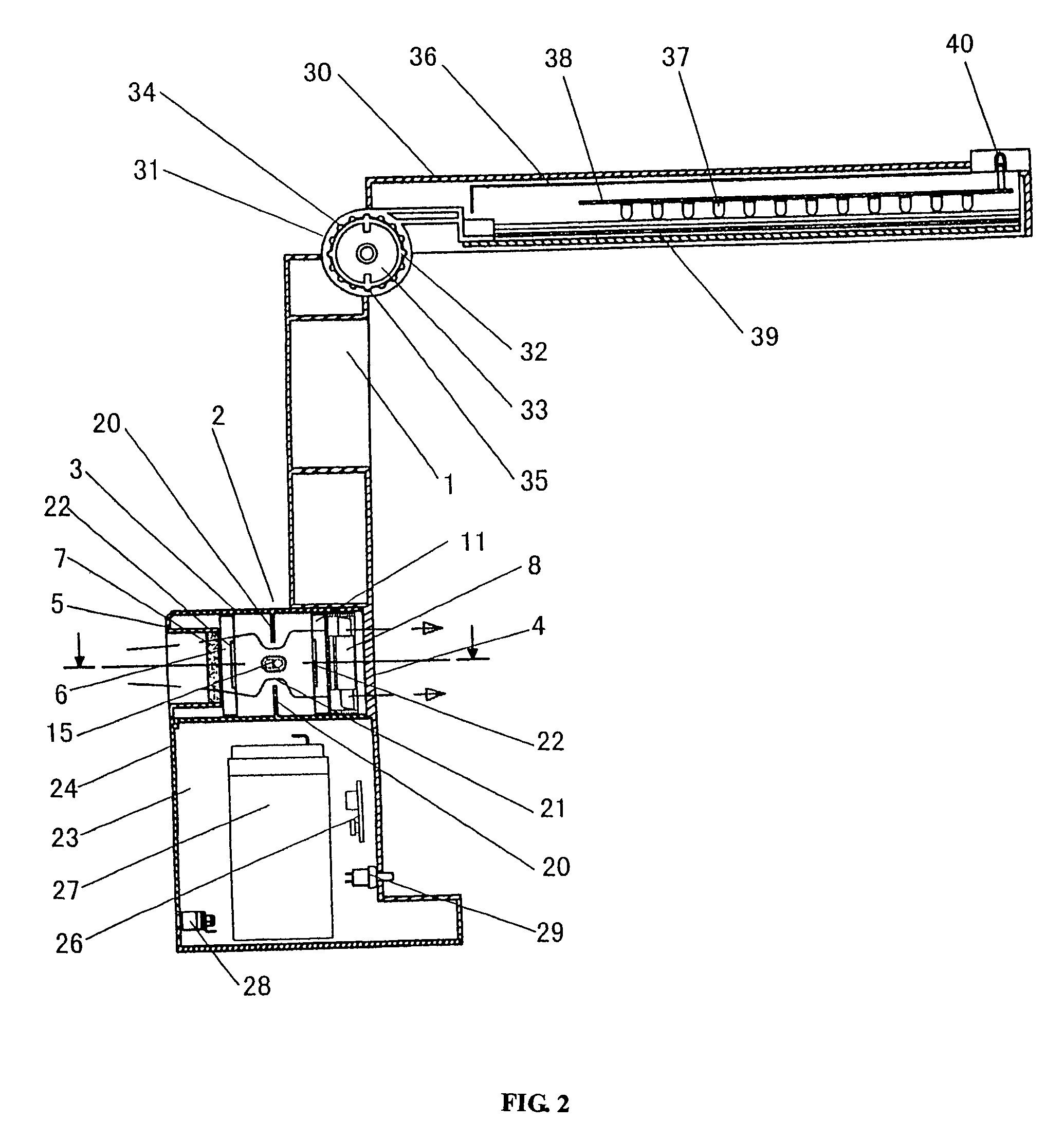 Eye protecting table lamp having an air purification function