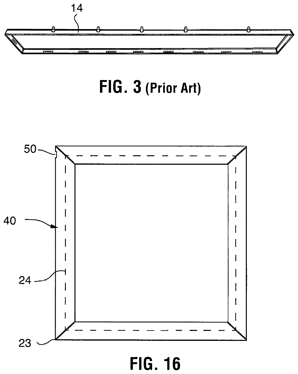 Filter frame header locking device