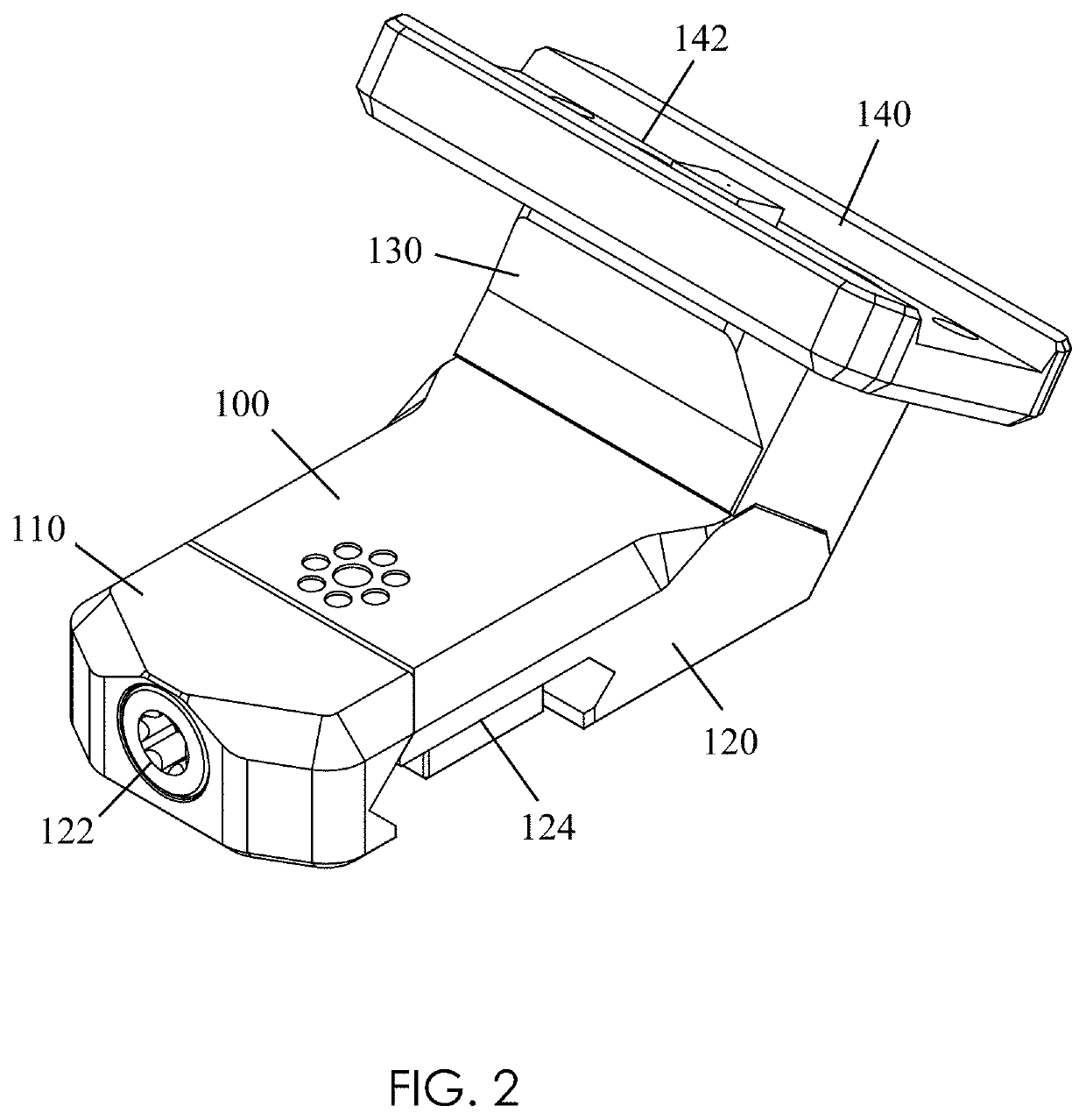 Multiple angle offset optic mount