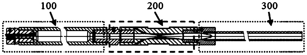 Cannon body structure of supercritical carbon dioxide gas cannon