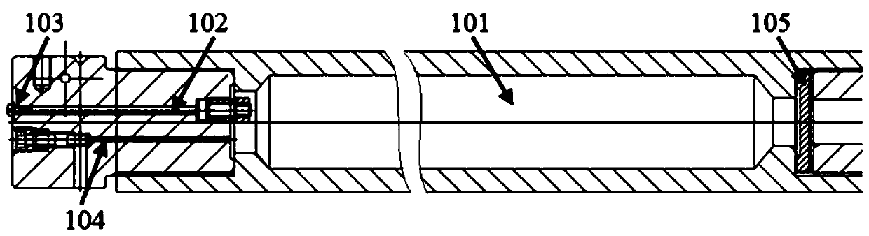 Cannon body structure of supercritical carbon dioxide gas cannon