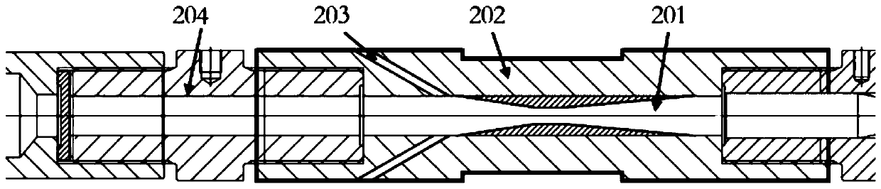 Cannon body structure of supercritical carbon dioxide gas cannon