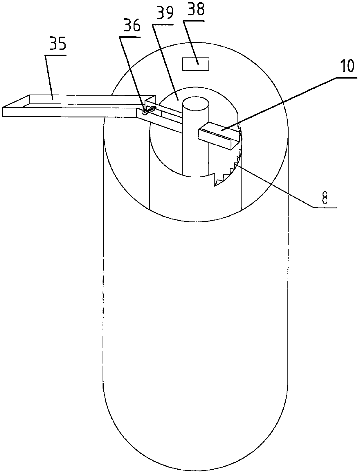 Sewage treatment device for enhanced deep nitrogen and phosphorus removal process