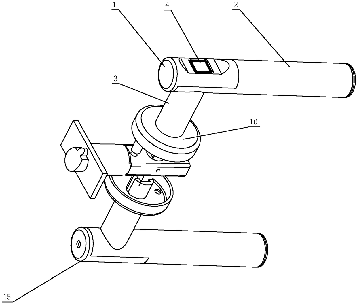 Mechanical fingerprint dual-purpose handle lock