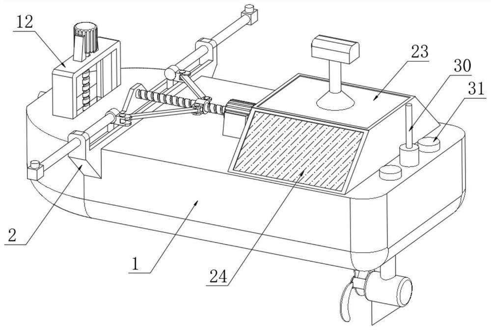 Device for measuring coverage of large aquatic plants