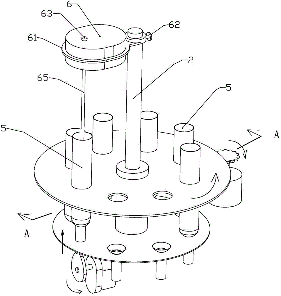 Culture medium split charging device for test tubes