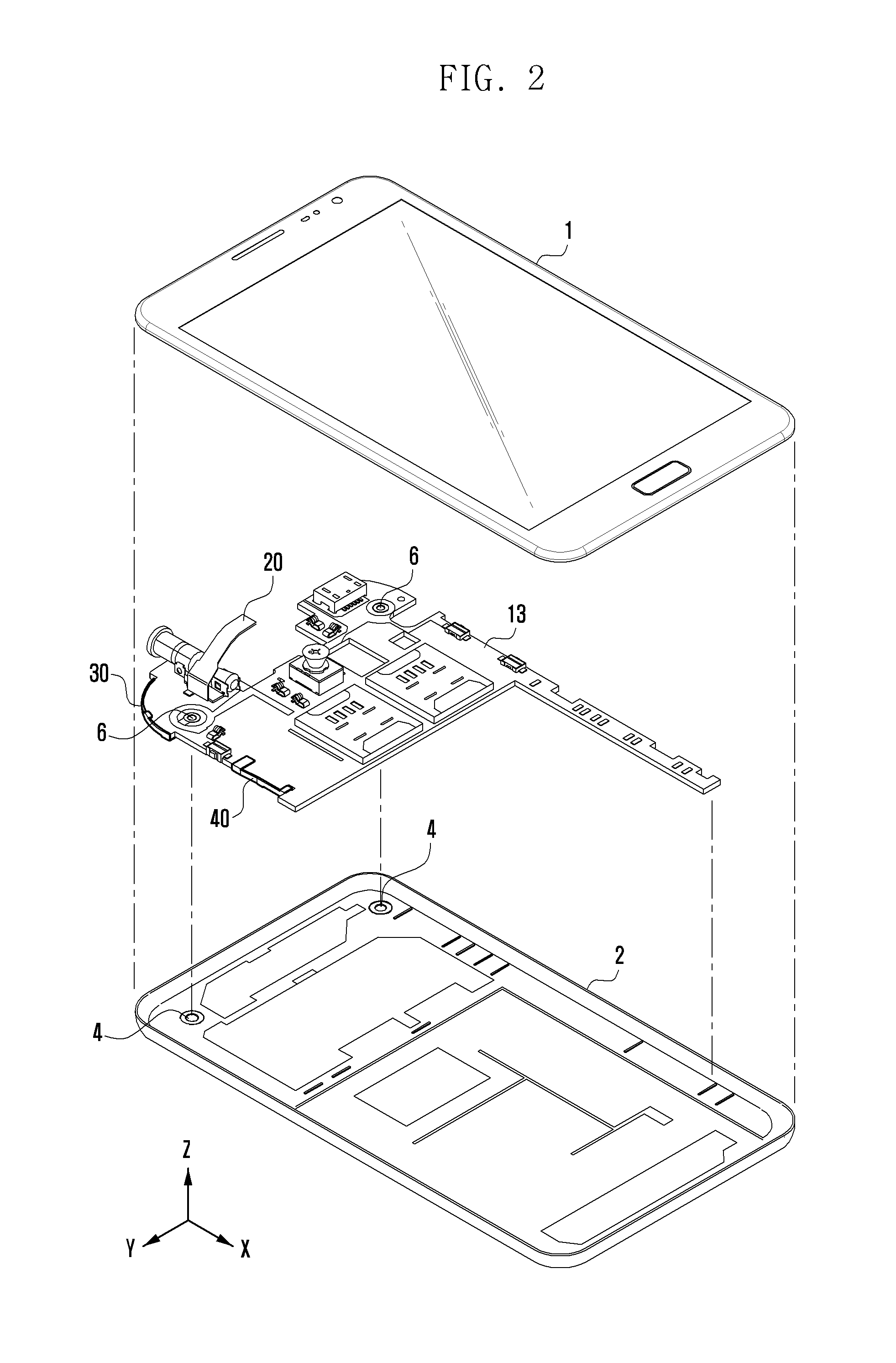 Internal antenna of mobile terminal