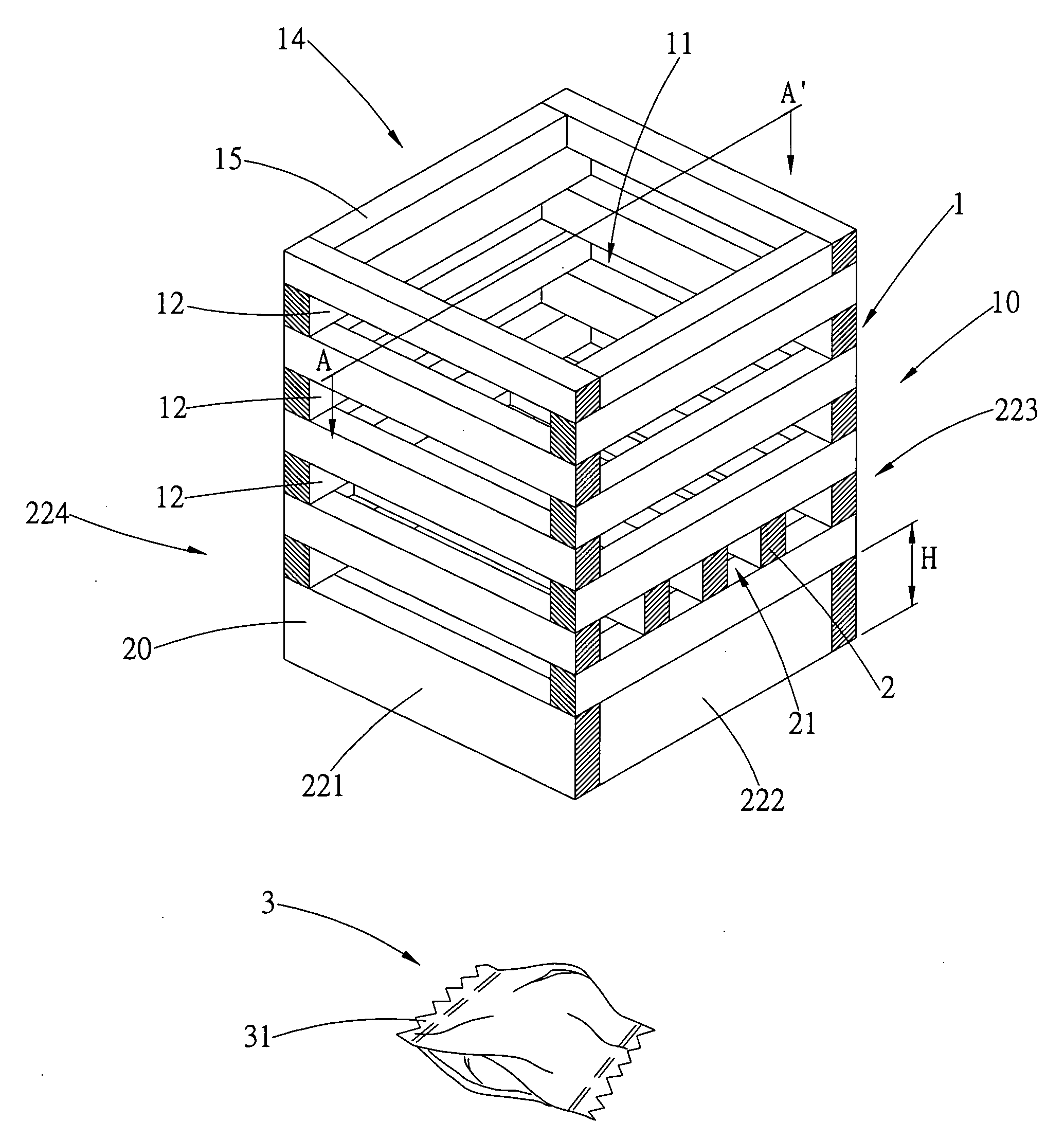 Carbon fuel combustion supporting packaging