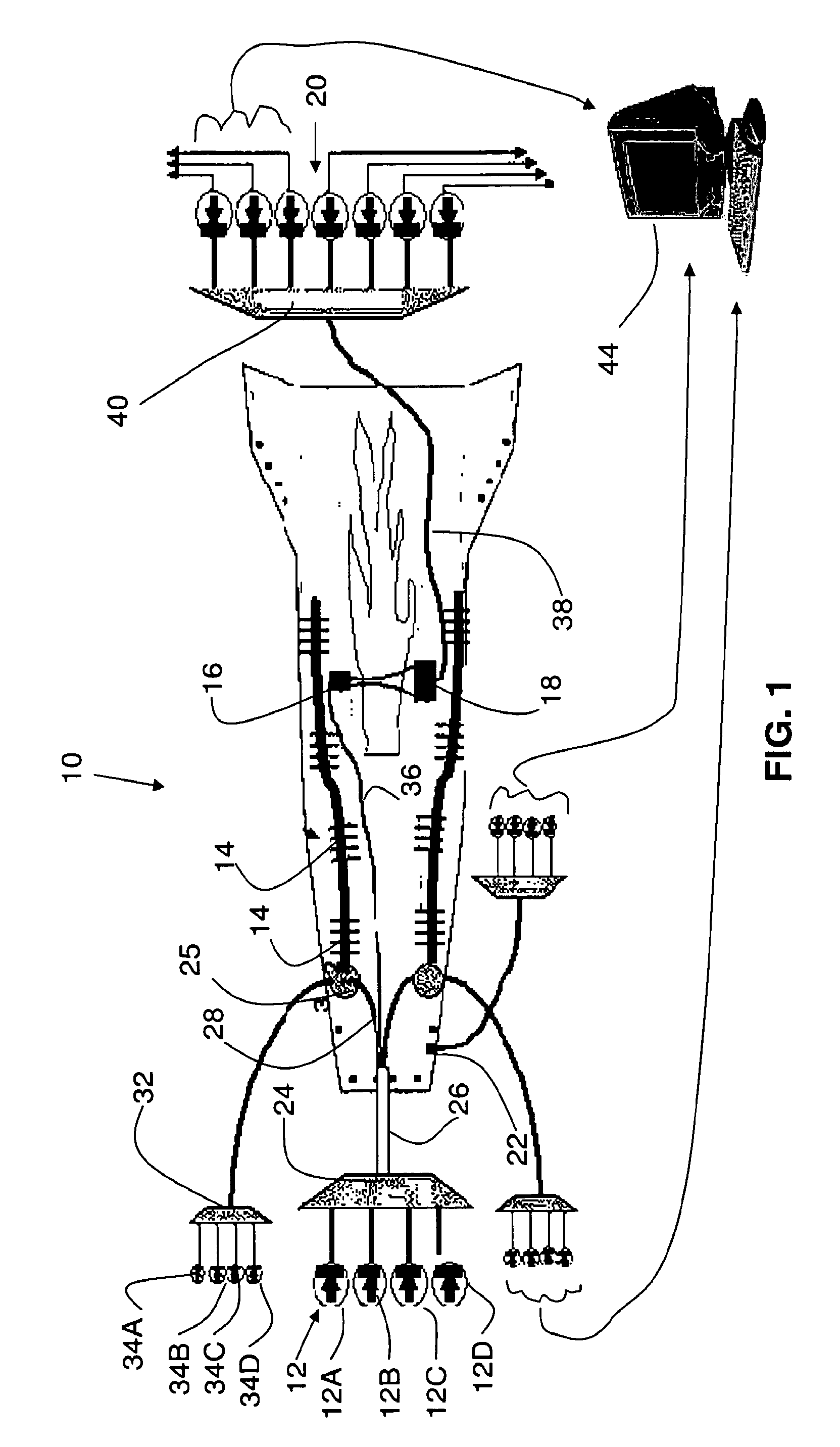 All-Fiber Architecture for an Embedded Flight Sensor for Aeropropulsion Applications