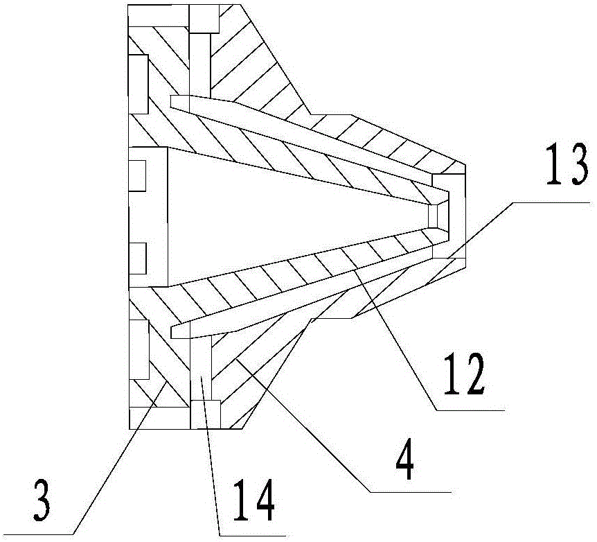 Wide-range fuel oil nozzle suitable for overhead work