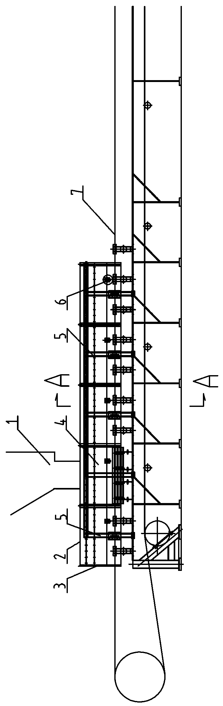 Sealing device for guide groove of sealing-tape machine