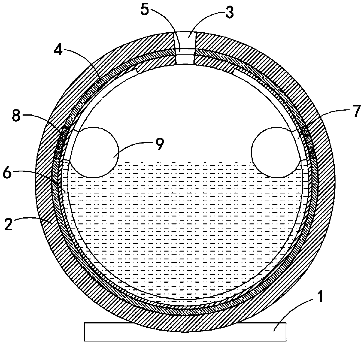 Floating ball type fresh food logistics transportation box